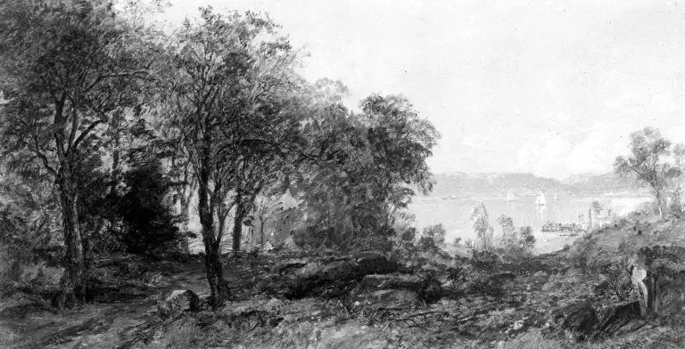 Vue sur l'Hudson - Jasper Francis Cropsey image 1 tableau peint à l’huile sur toile