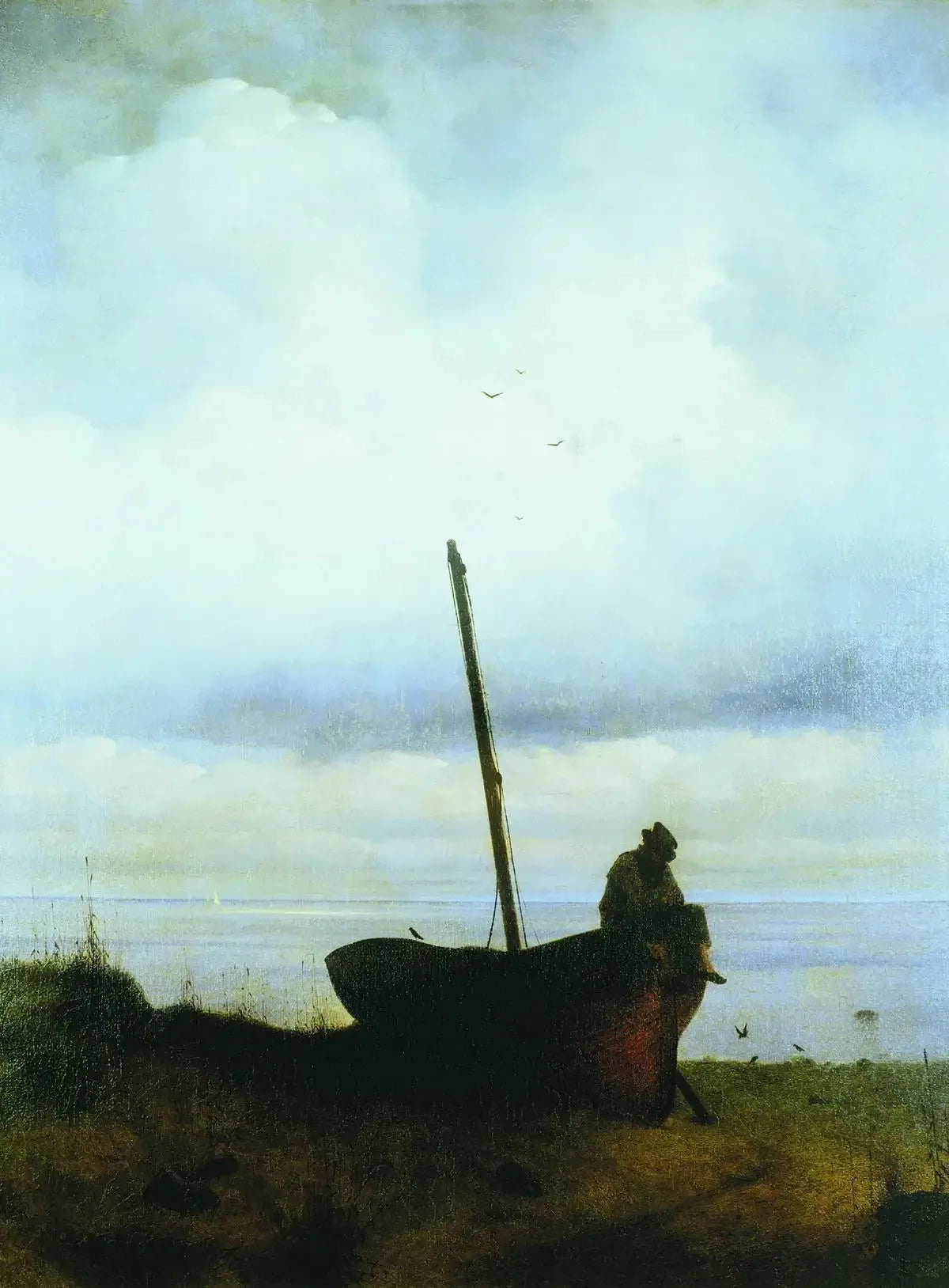 Vue sur la côte près de Saint-Pétersbourg - Ivan Aïvazovski image 1 reproduction d’œuvre d’art à l’huile