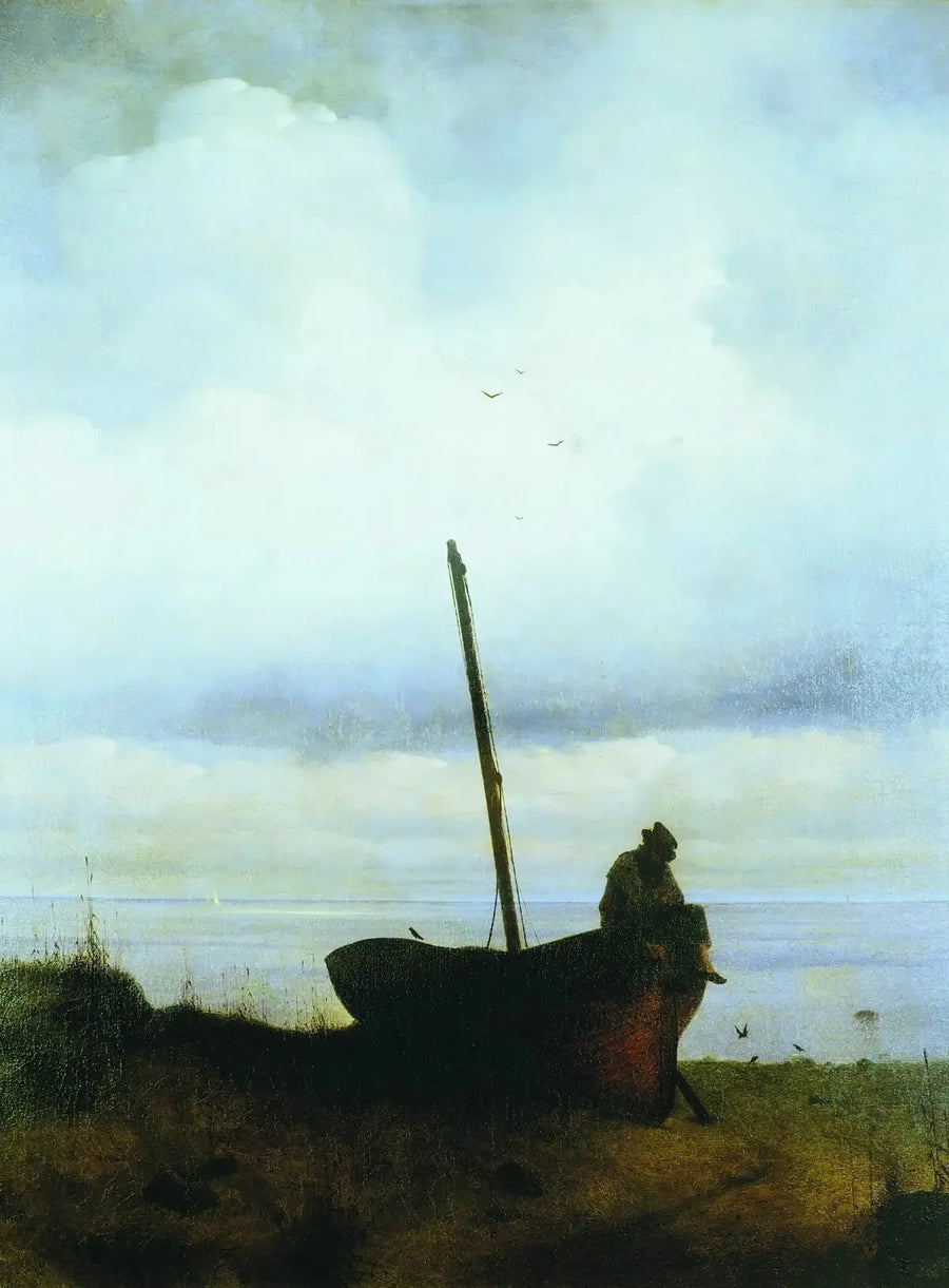 Vue sur la côte près de Saint-Pétersbourg - Ivan Aïvazovski