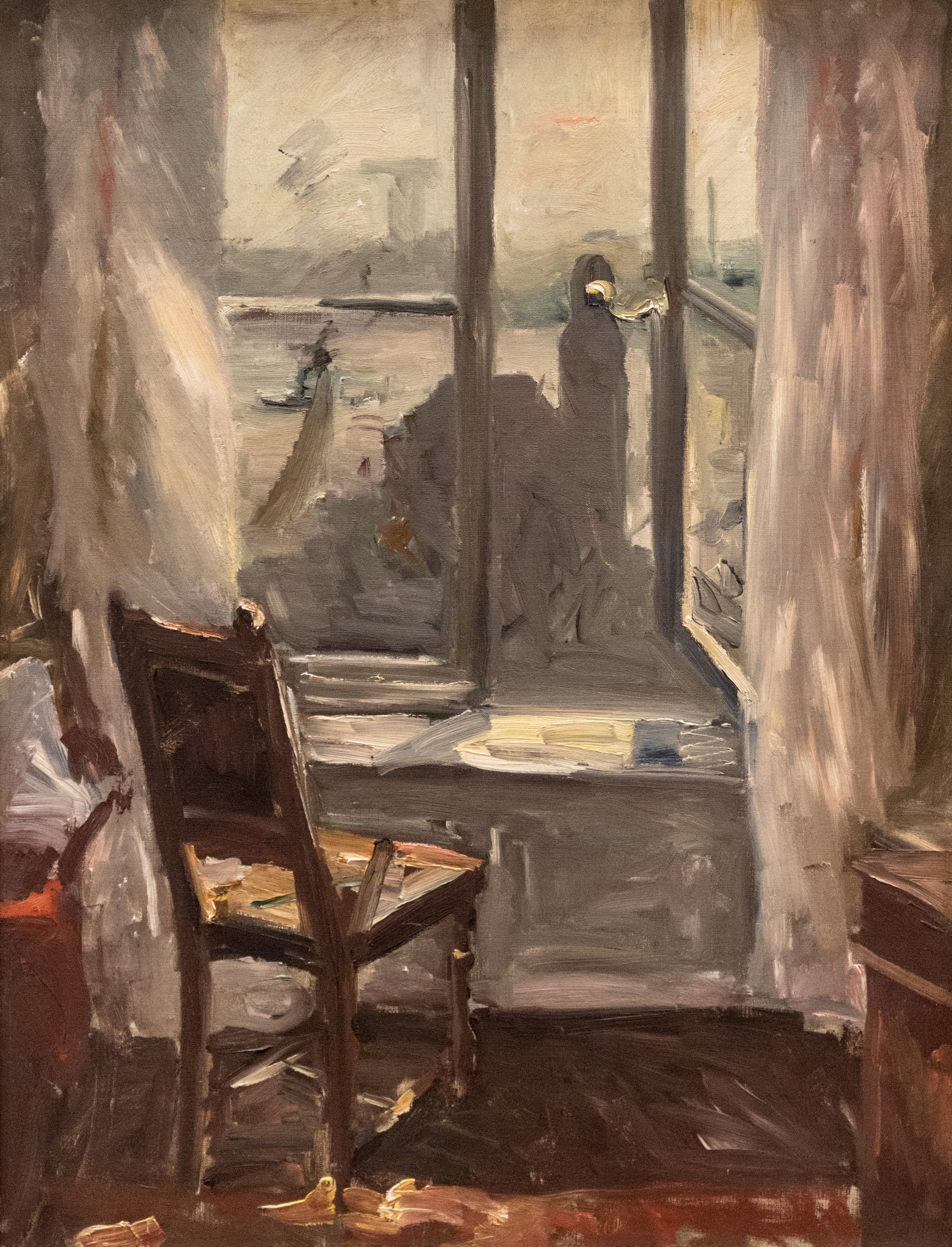 Vue sur la jetée de Hambourg - Lovis Corinth image 1 copie de tableau peinte à la main