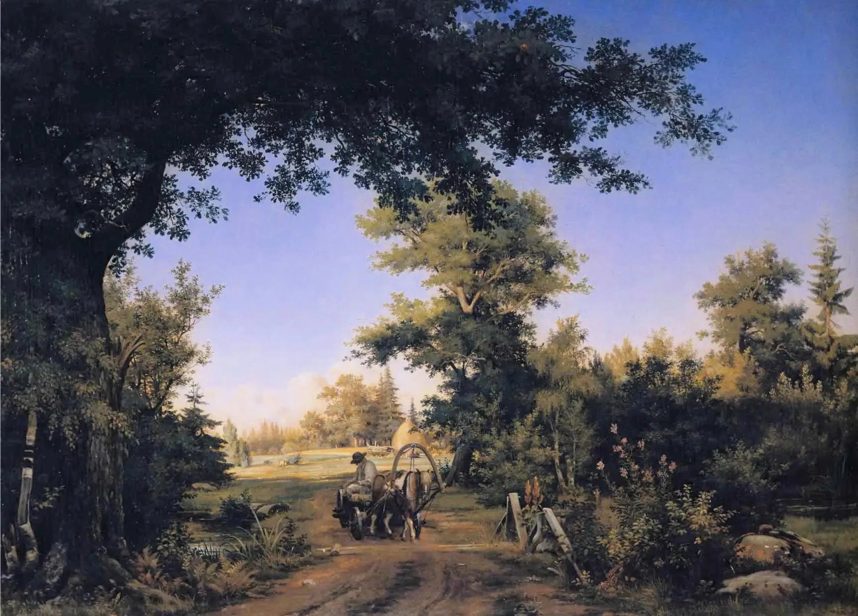 Vue sur la périphérie de Saint-Pétersbourg - Ivan Chichkine image 1 reproduction d’œuvre d’art à l’huile