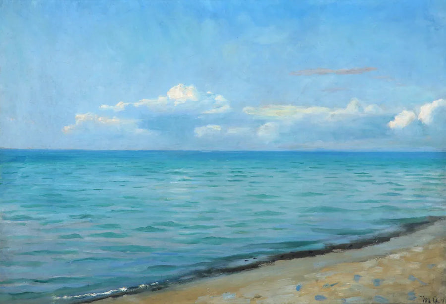 Vue sur la plage, Skagen. - Michael Peter Ancher