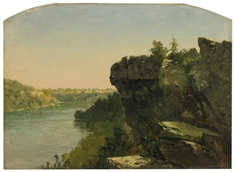 Vue sur la rivière des falaises - John Frederick Kensett