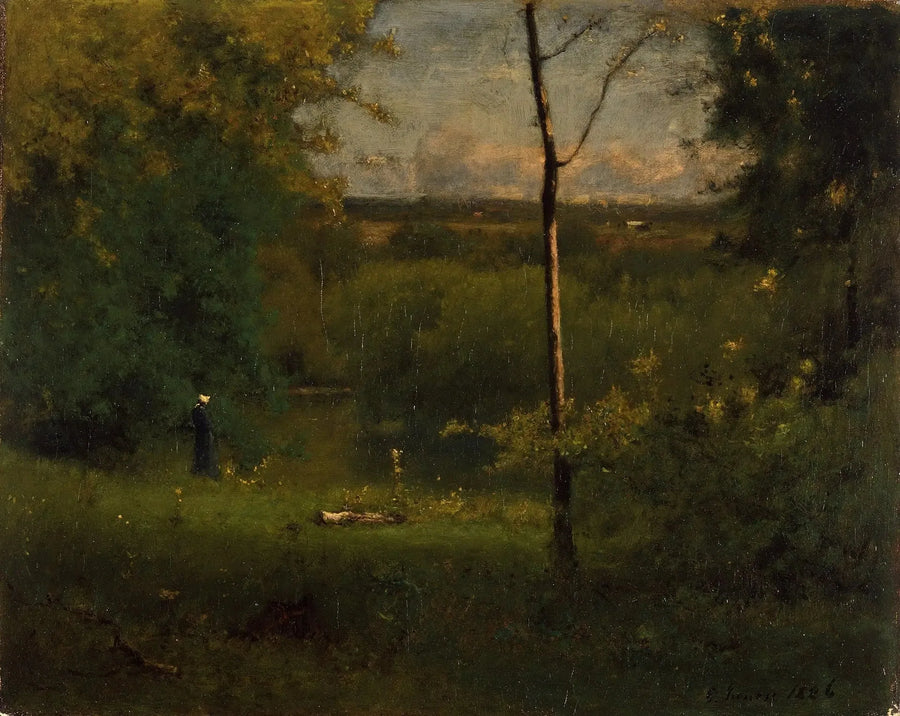 Vue sur la rivière - George Inness