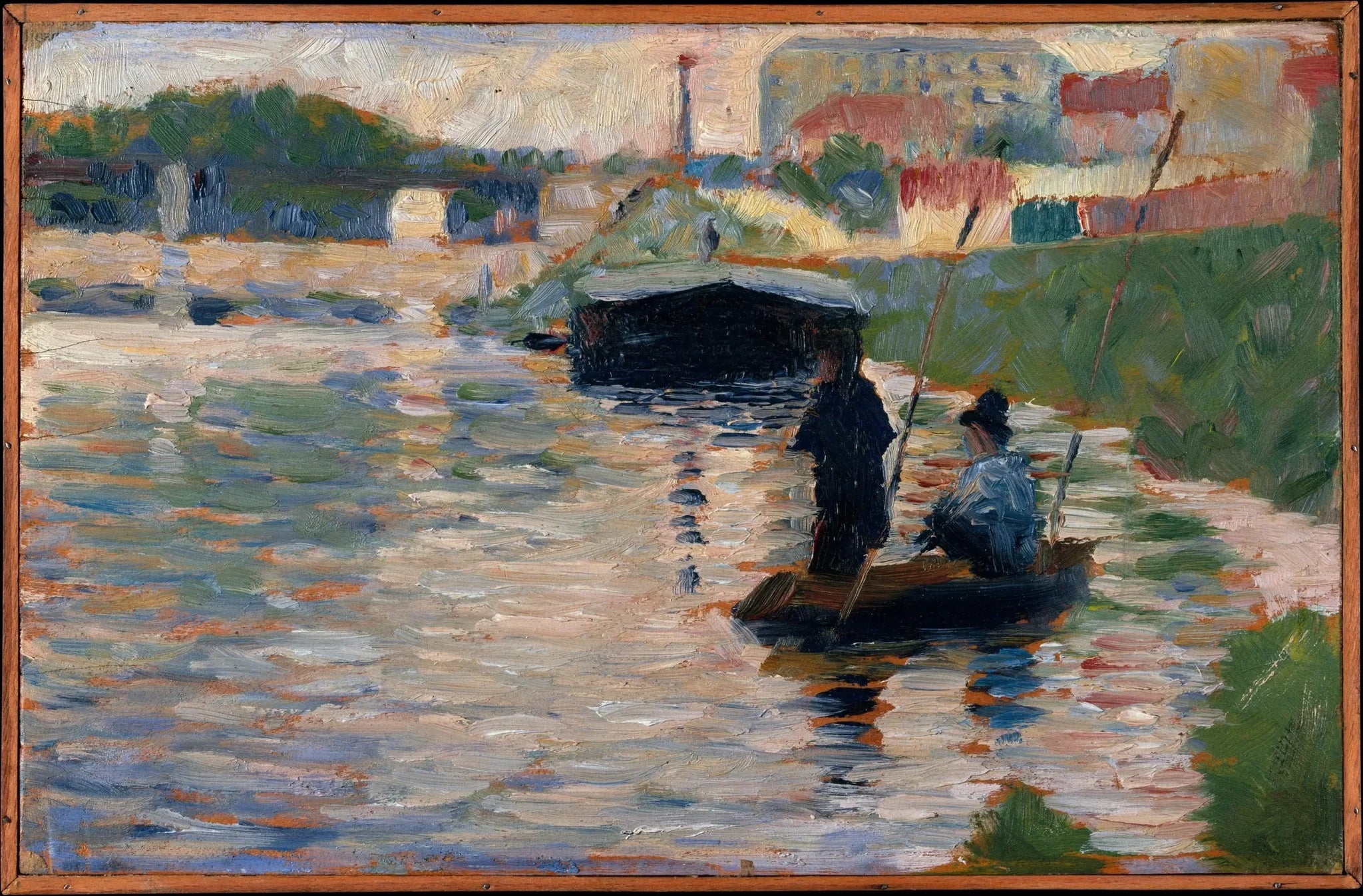 Vue sur la Seine - Georges Seurat image 1 reproduction artisanale de tableau