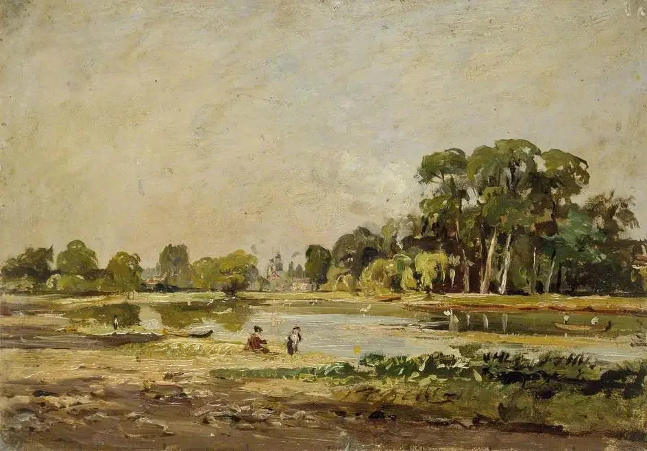 Vue sur la Tamise à Twickenham - John Constable image 1 reproduction de peinture à l’huile