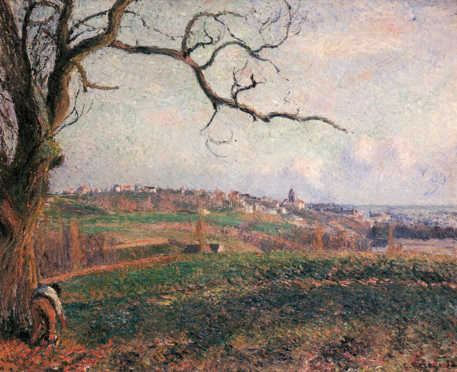 Vue sur la ville de Pontoise - Camille Pissarro