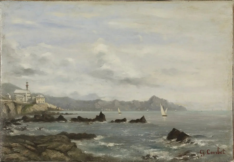 Vue sur le lac Léman - Gustave Courbet