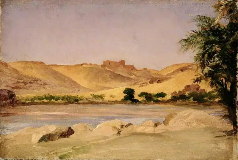 Vue sur le Nil - Frederic Leighton image 1 copie peinte à la main à l’huile