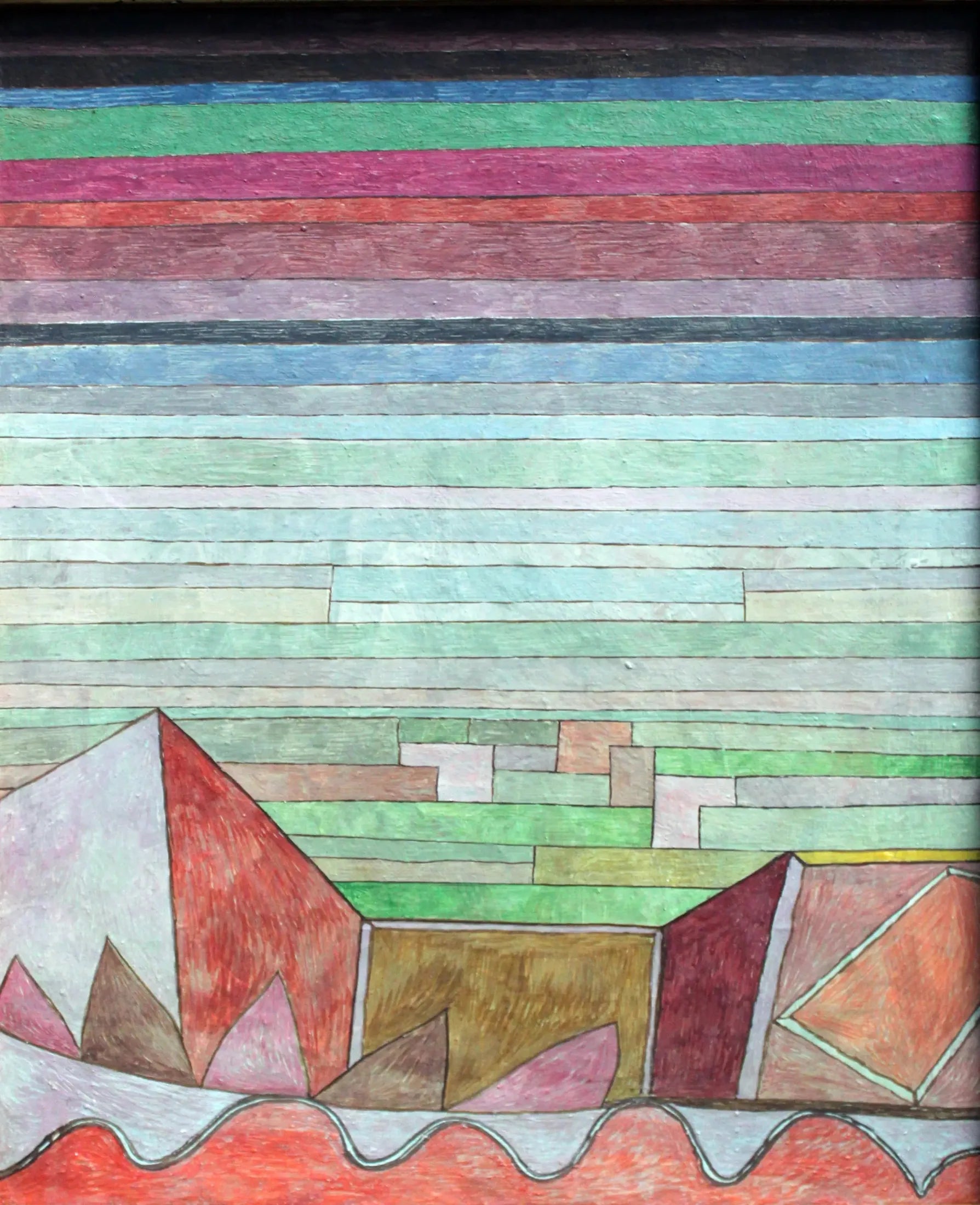 Vue sur le pays fertile - Paul Klee image 1 copie peinte à la main à l’huile