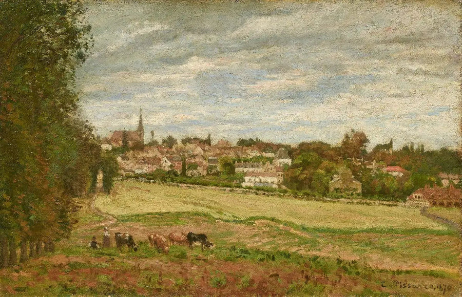 Vue sur le village de Marly-le-Roi - Camille Pissarro