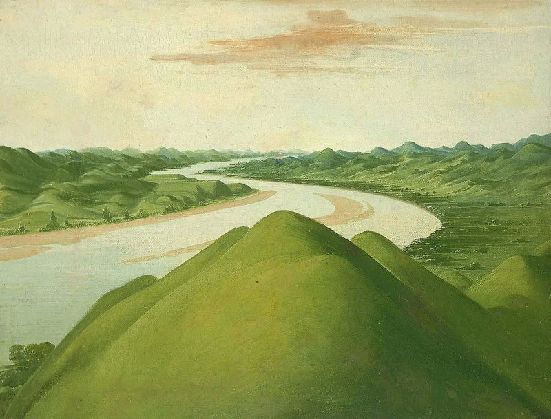 Vue sur les « Cross Timbers », Texas - George Catlin