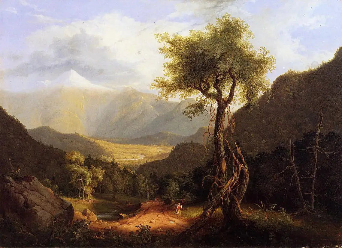 Vue sur les Montagnes Blanches - Thomas Cole image 1 copie peinte à la main à l’huile