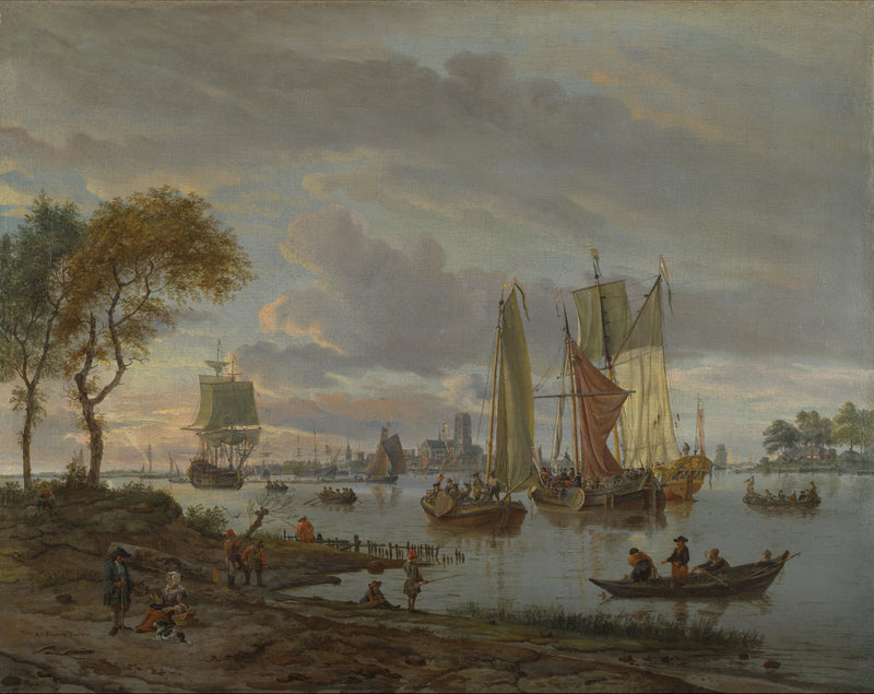 Une vue sur la rivière - Abraham Storck