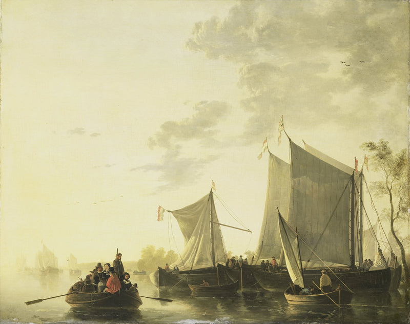 Vue sur la rivière - Albertus Brondgeest
