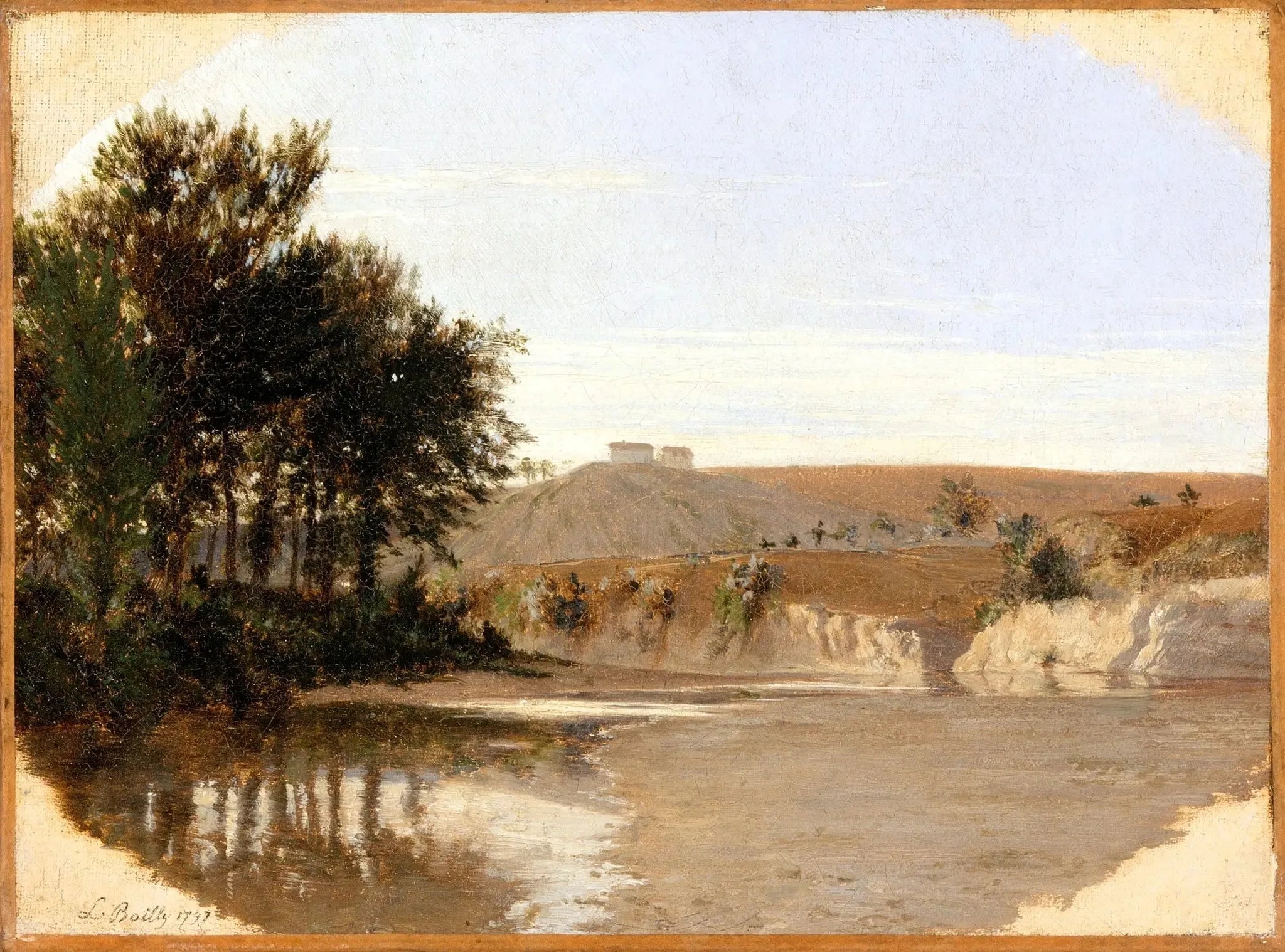 Vue sur un lac - Louis-Léopold Boilly image 1 tableau peint à l’huile sur toile