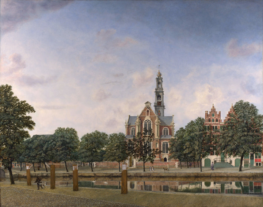 Vue sur la Westerkerk, Amsterdam - Jan van der Heyden