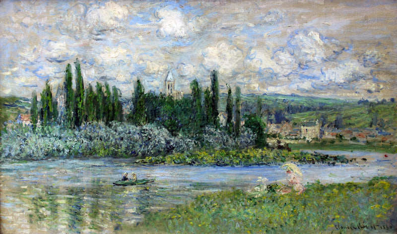 Вид на Vétheuil W609 - Клод Моне