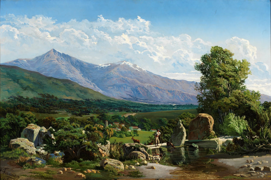 Vue de Villalba (Madrid) - Francisco Fernández de la Oliva