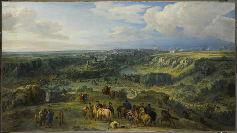 Vue de la ville de Luxembourg du côté des bains de Mansfeld - Adam Frans Van der Meulen