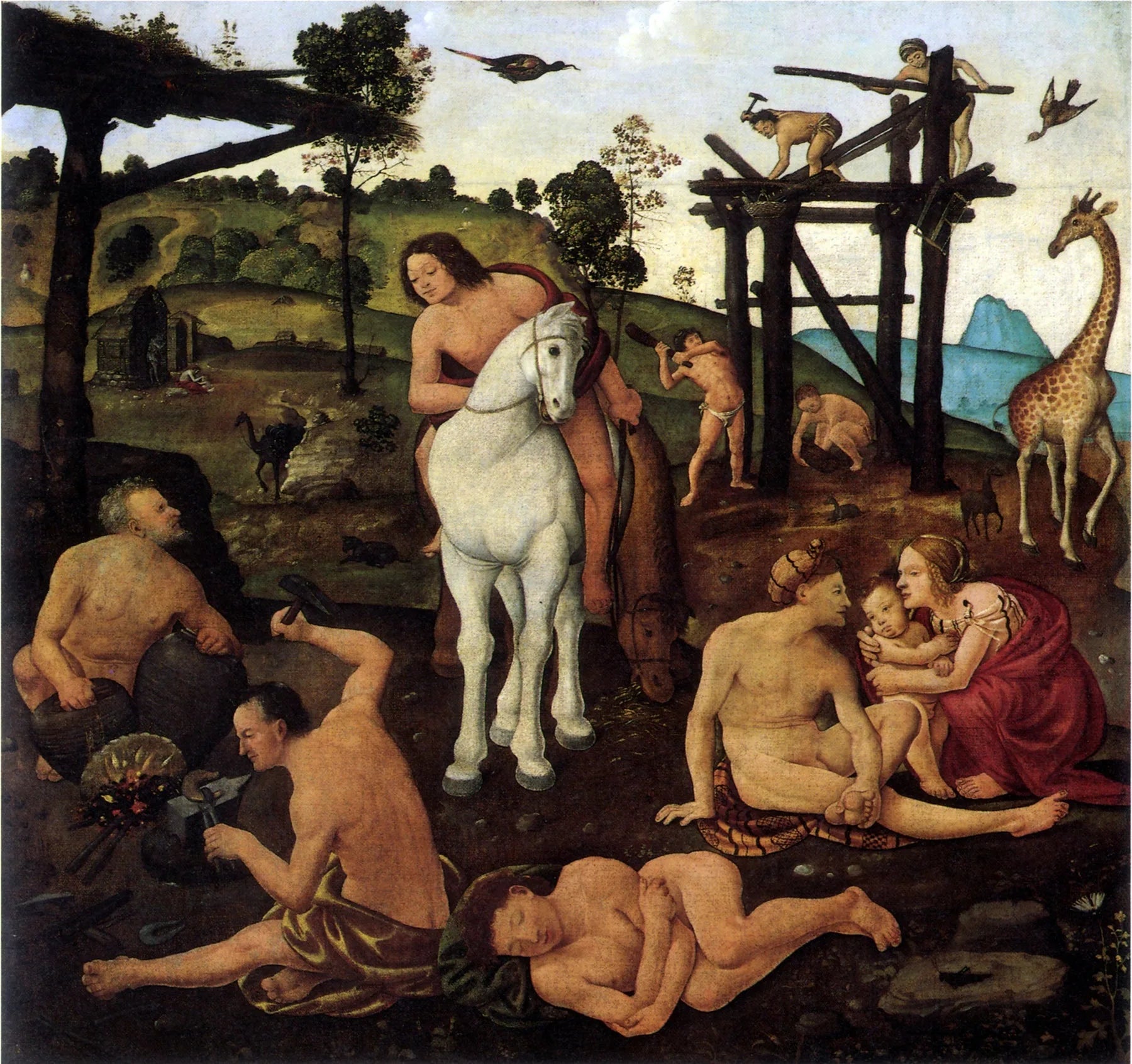 Vulcain et Éole - Piero di Cosimo image 1 copie de tableau peinte à la main