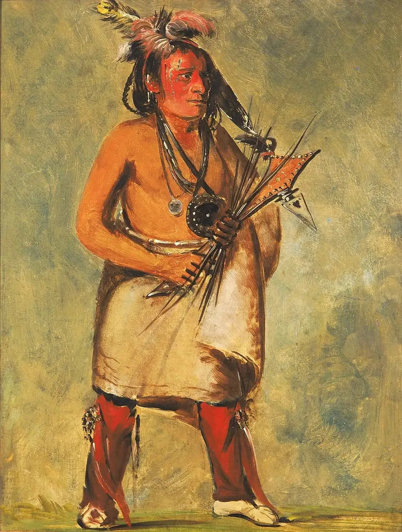 Wa-kon-chásh-kaw, Celui qui vient sur le tonnerre - George Catlin