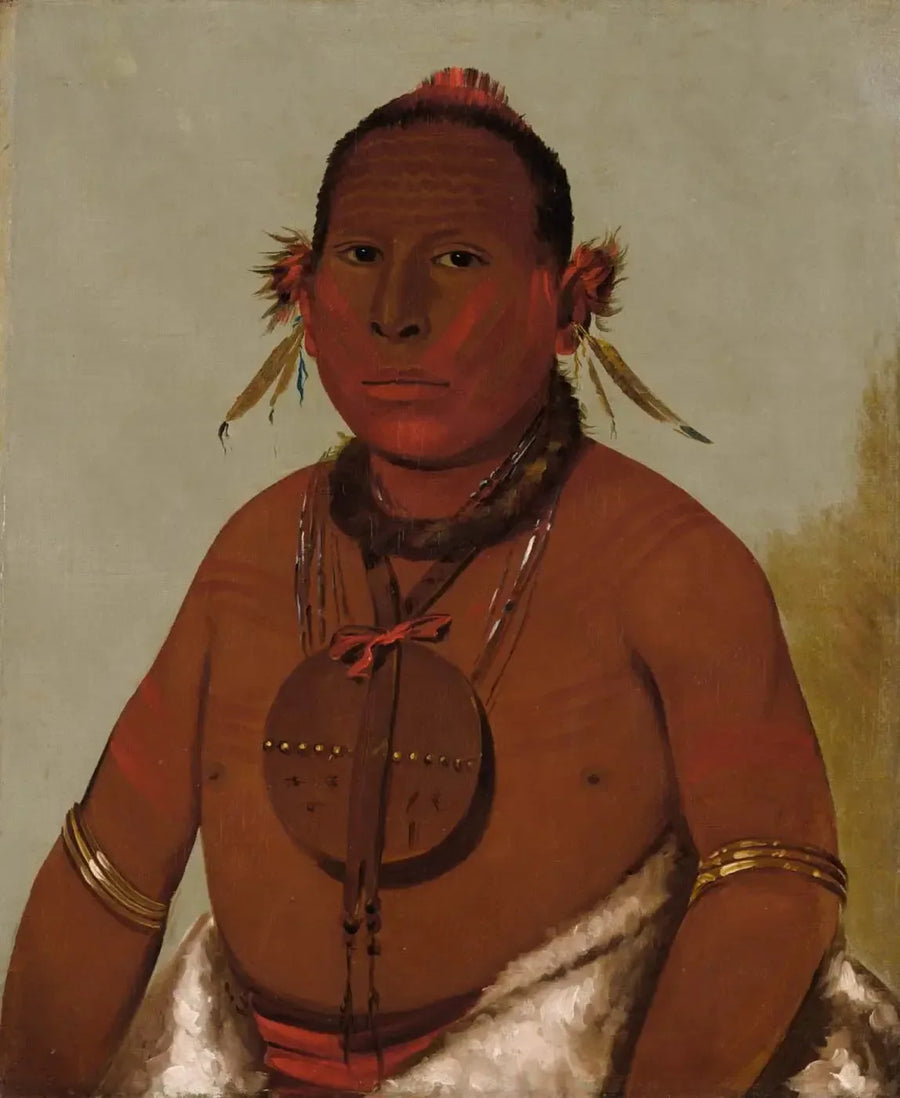 Wa-sáw-me-saw, Tonnerre rugissant, le plus jeune fils du Faucon noir - George Catlin