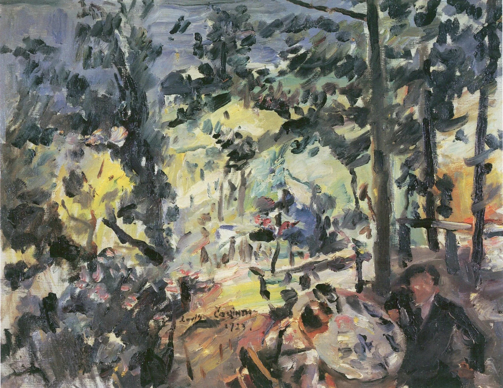 Wachensee, auf der Terrasse - Lovis Corinth image 1 reproduction de peinture à l’huile
