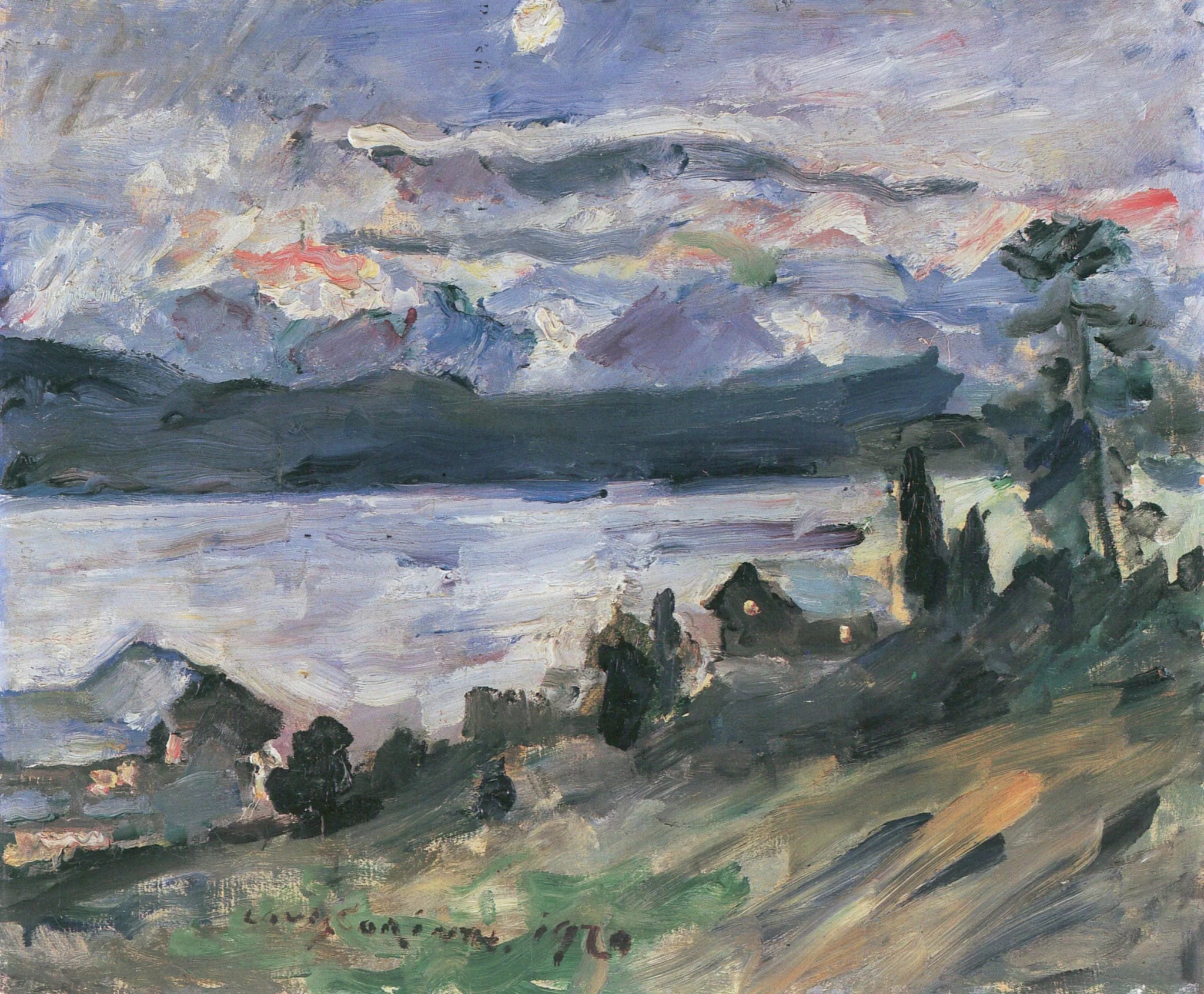 Walchensee, Johannisnacht - Lovis Corinth image 1 tableau peint à l’huile sur toile