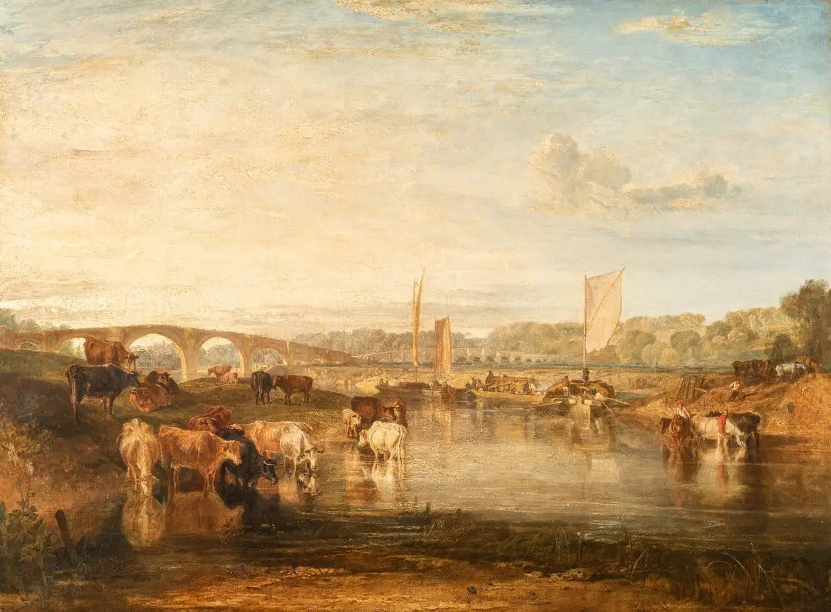 Walton Bridges - J. M. W. Turner image 1 reproduction de peinture à l’huile