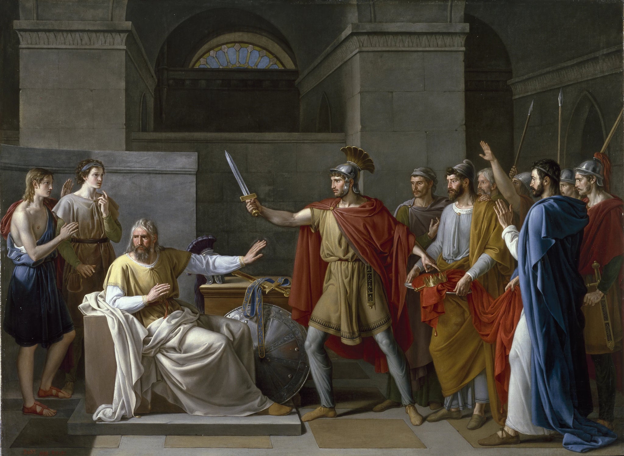 Wamba renonce à la couronne - Juan Antonio de Ribera