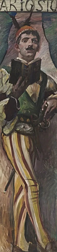 Wandschmuck der Villa Katzenellenbogen: Ariosto - Lovis Corinth image 1 copie peinte à la main à l’huile