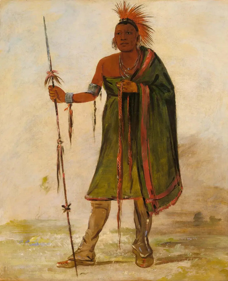 Wash-ím-pe-shee, fou, un guerrier distingué - George Catlin