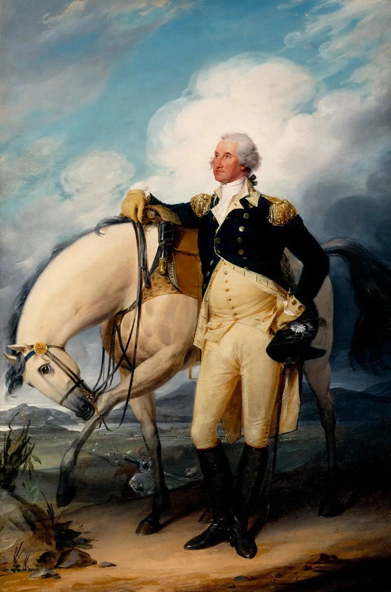 Washington à Verplanck's Point - John Trumbull image 1 reproduction d’œuvre d’art à l’huile