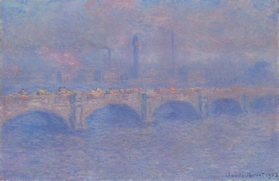 Міст Ватерлоо, ефект сонця - Клод Моне