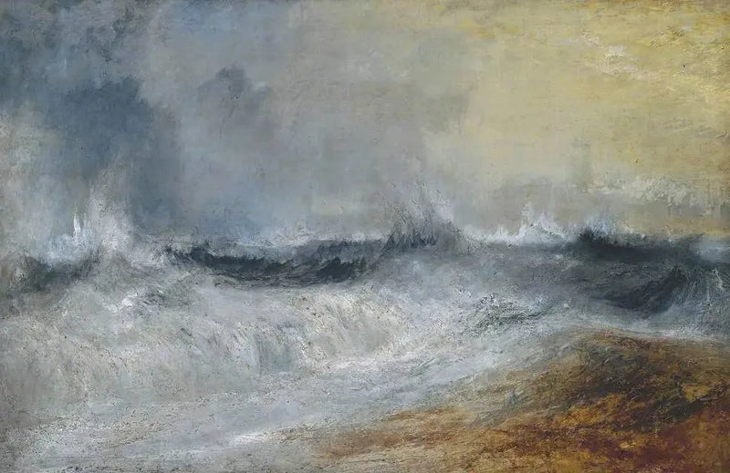 Waves Breaking against the Wind - J. M. W. Turner