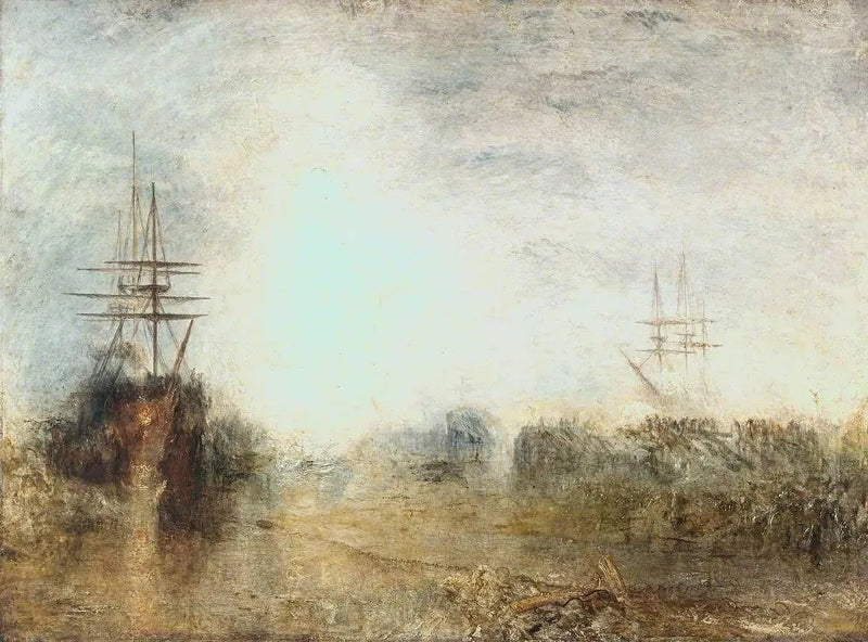 Whalers (Boiling Blubber) Entangled in Flaw Ice, Endeavouring to Extricate Themselves - J. M. W. Turner