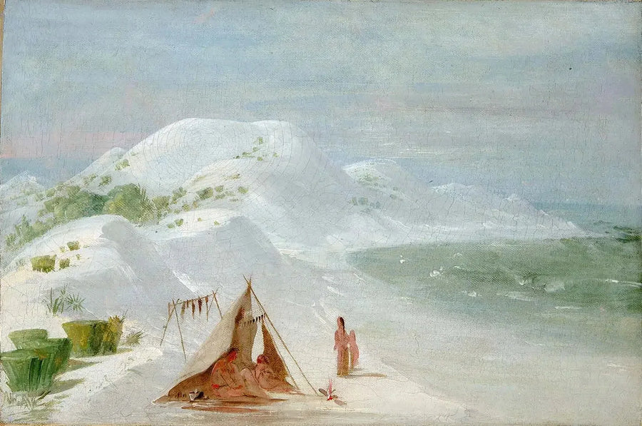 White Sand Bluffs, sur l'île de Santa Rosa, près de Pensacola - George Catlin