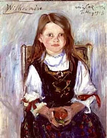 Wilhelmine im Trachtenkleid - Lovis Corinth image 1 copie de tableau peinte à la main
