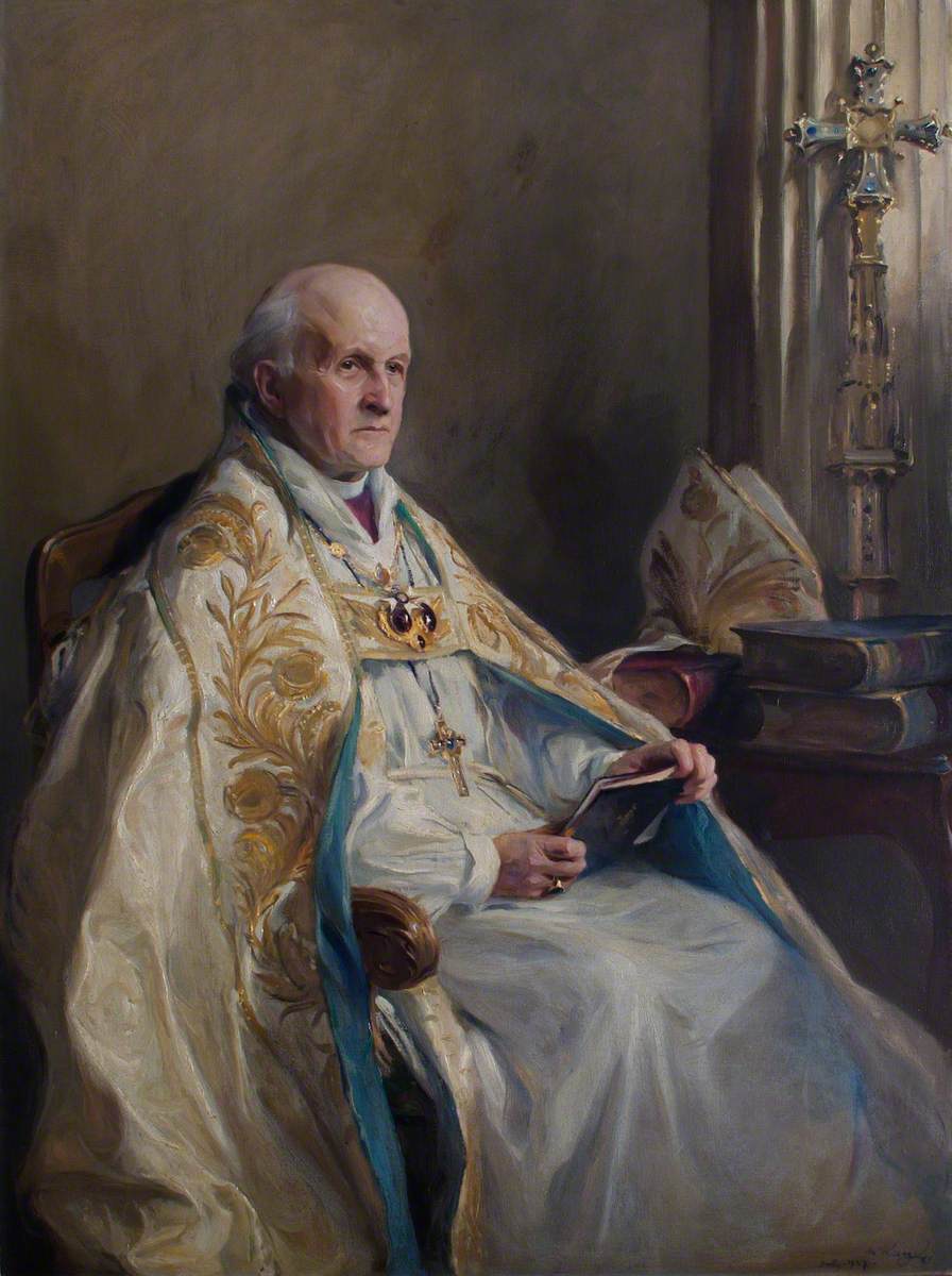 William Cosmo Gordon Lang (1864-1945), archevêque de Canterbury - Philip de László image 1 copie peinte à la main à l’huile