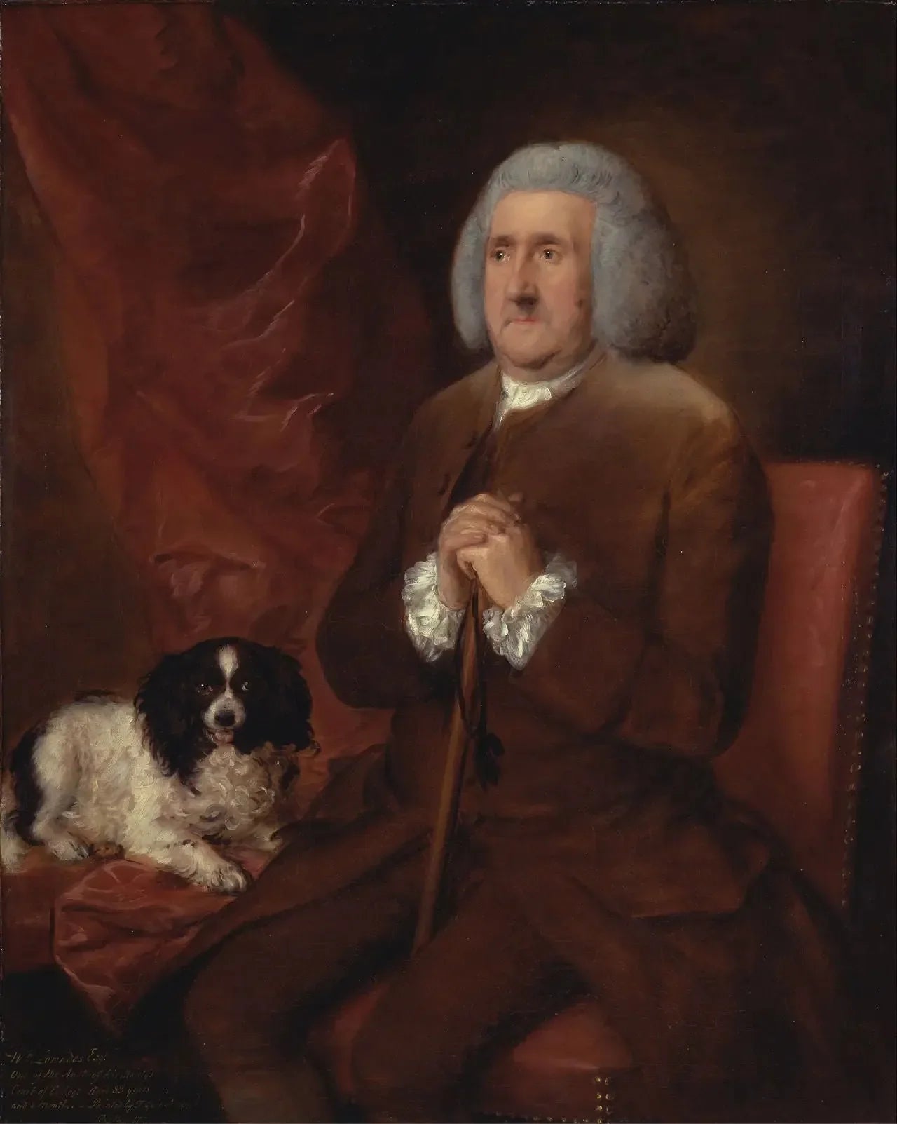 William Lowndes, auditeur de la Cour de l'Échiquier de Sa Majesté - Thomas Gainsborough image 1 copie peinte à la main à l’huile