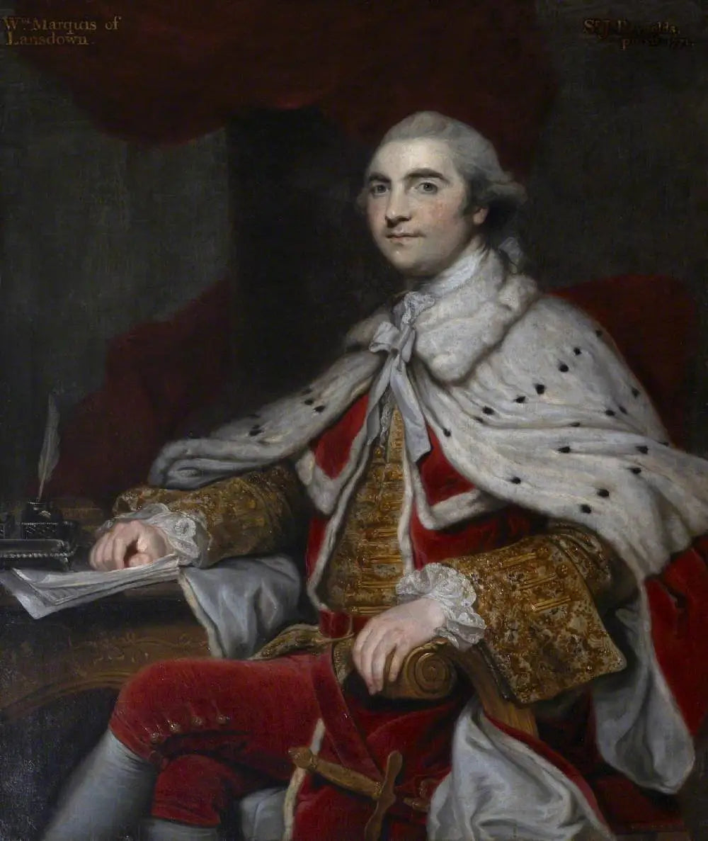 William Petty, 2e comte de Shelburne, plus tard 1er marquis de Lansdowne (1737-1805) - Joshua Reynolds image 1 tableau peint à l’huile sur toile