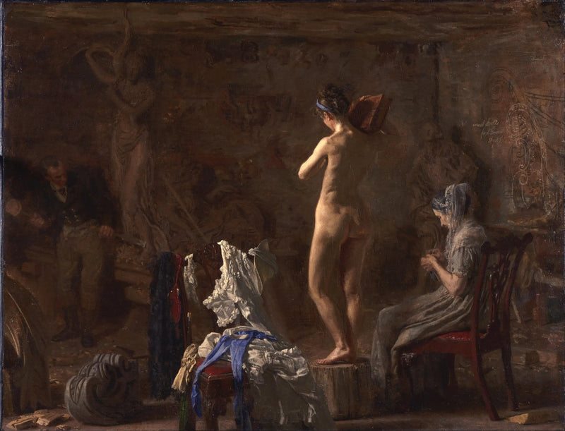 William Rush sculptant sa figure allégorique de la rivière Schuylkill - Thomas Eakins
