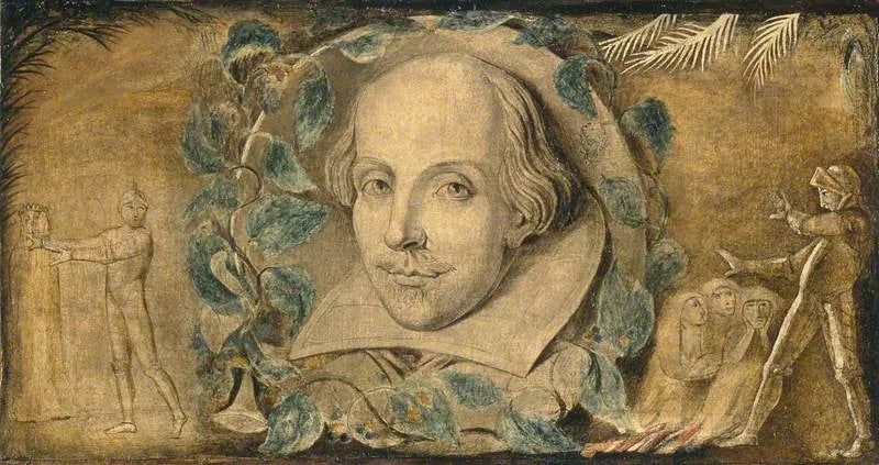 William Shakespeare (vers 1564-1616) - William Blake image 1 tableau peint à l’huile sur toile