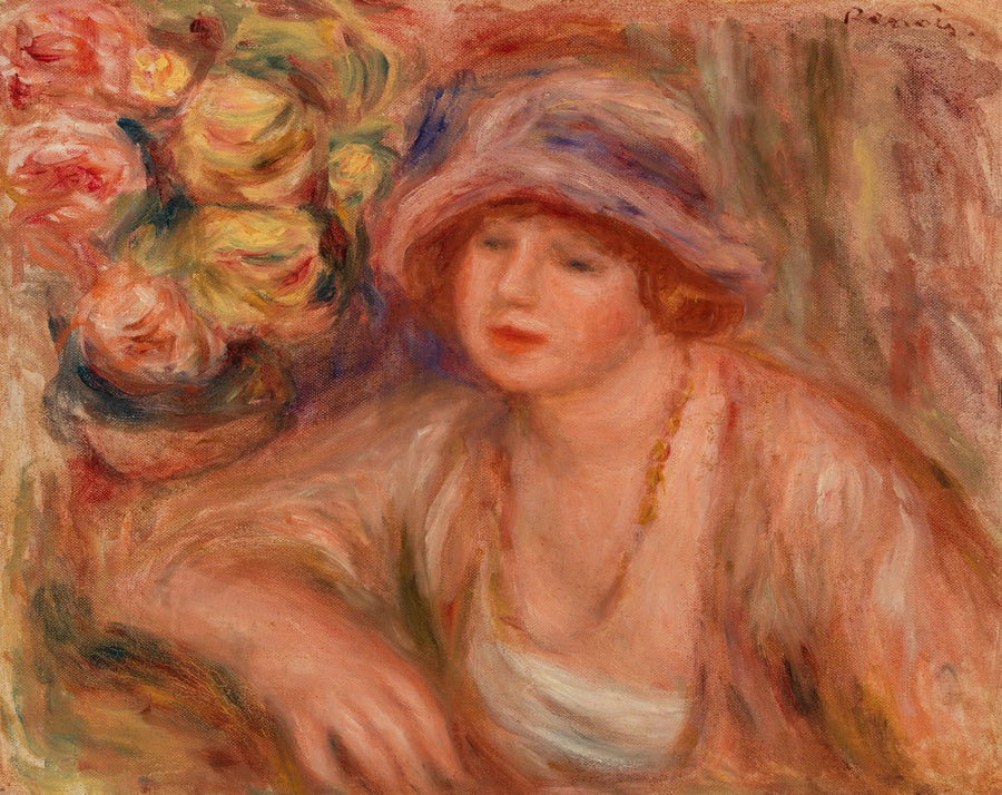 Woman Leaning (Femme accoudée) - Pierre-Auguste Renoir