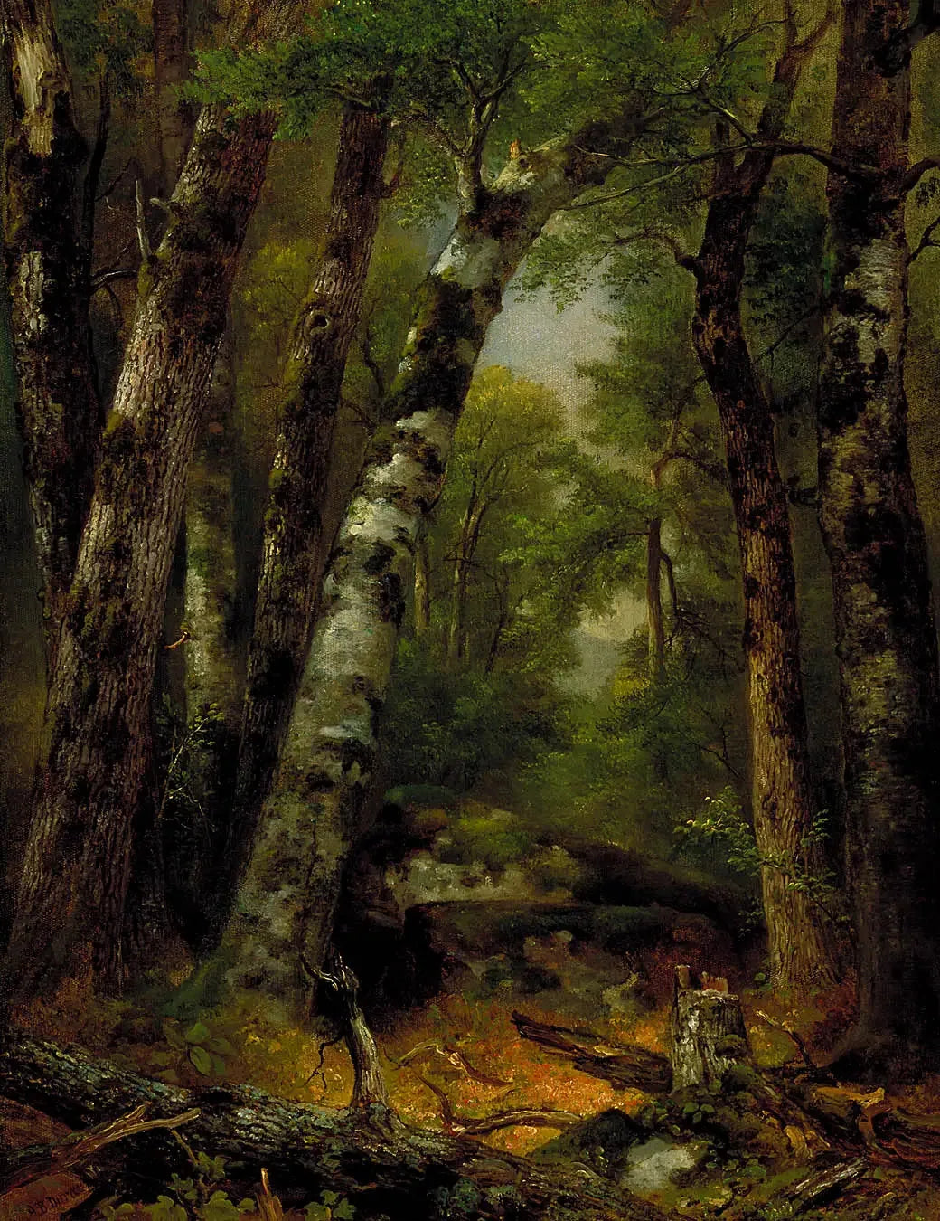 Woodland Glen - Asher Brown Durand image 1 copie peinte à la main à l’huile