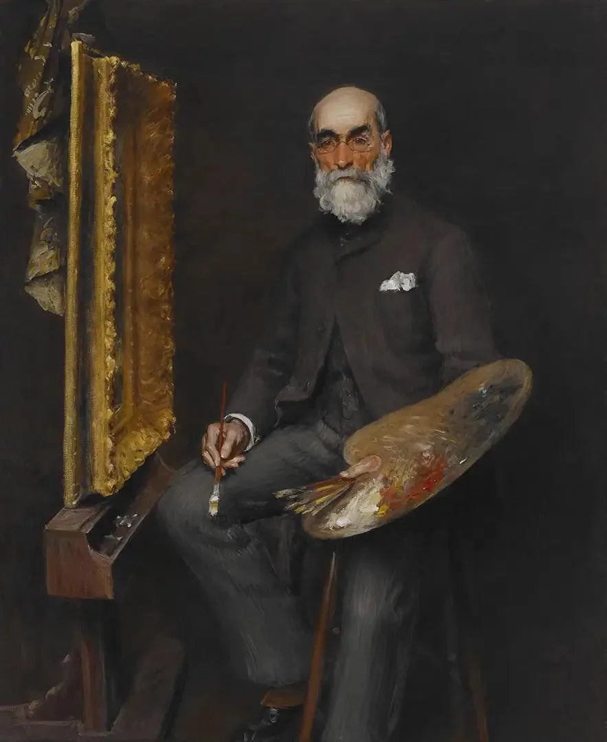 Worthington Whittredge - William Merritt Chase image 1 reproduction artisanale de tableau