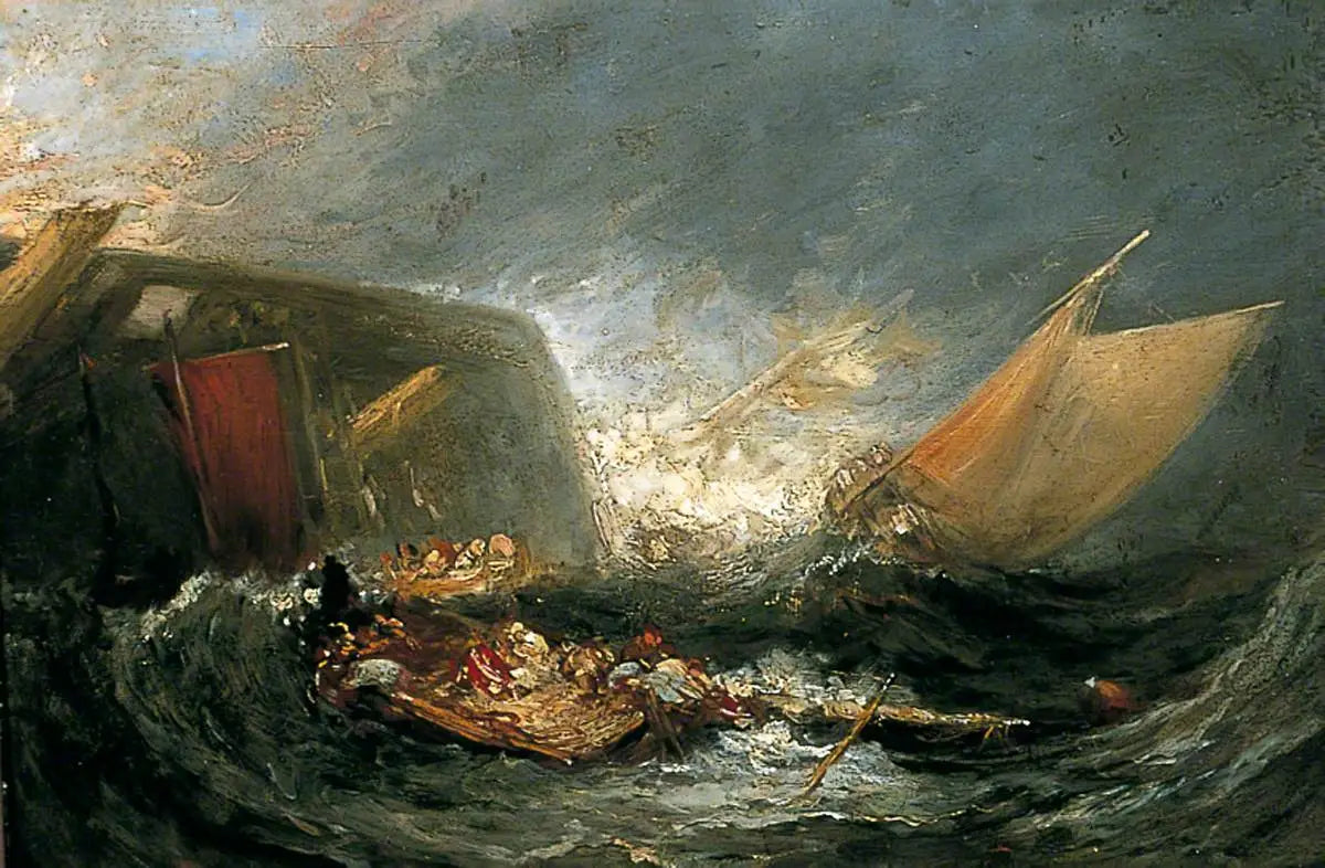 Wreck of a Transport Ship - J. M. W. Turner image 1 copie de tableau peinte à la main