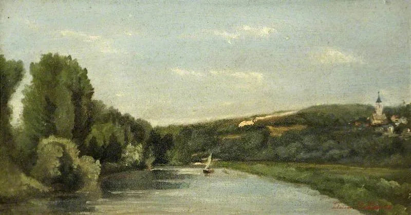 Yacht sur la rivière - Stanislas Lépine