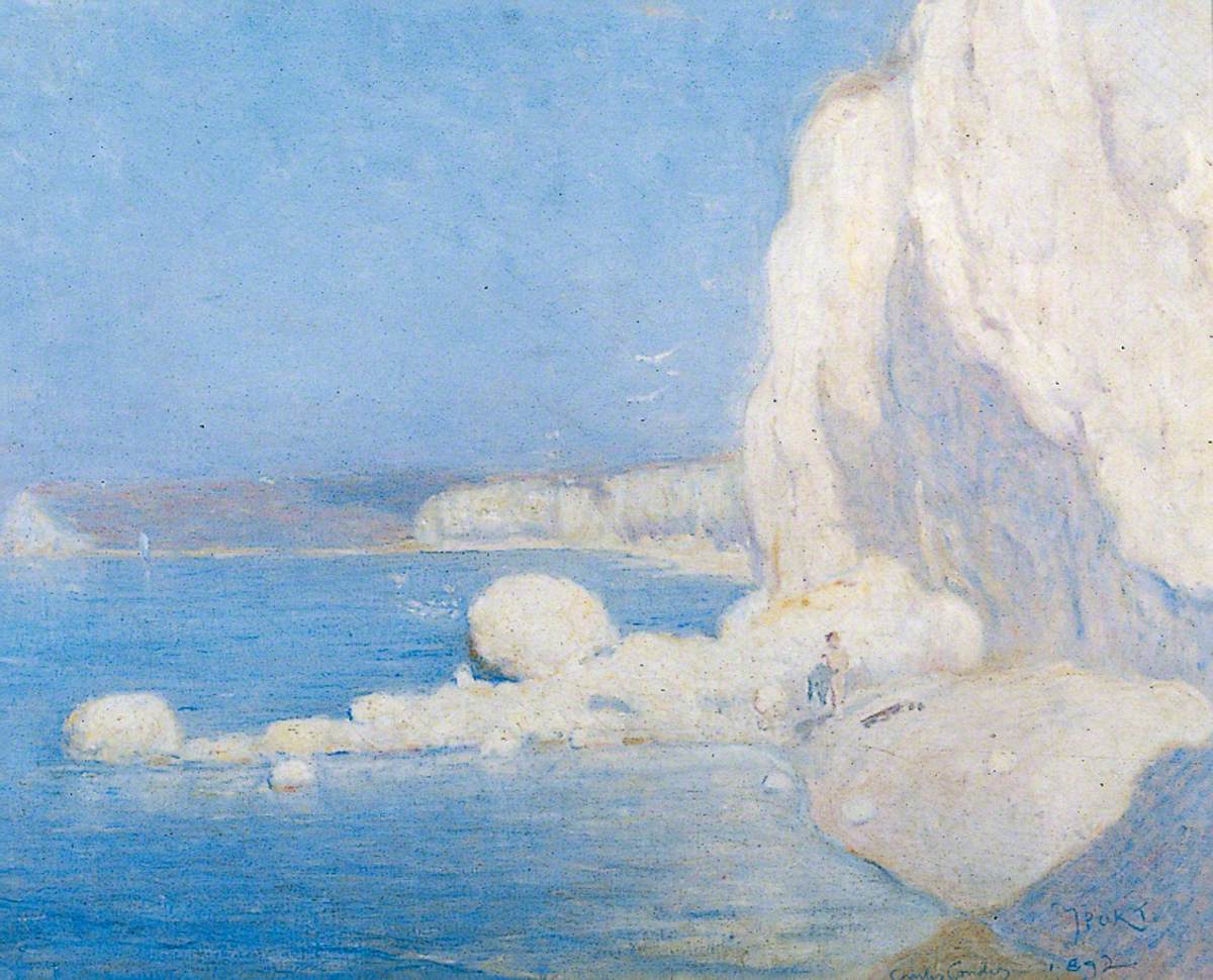 Yport, Normandie - Charles Conder image 1 copie peinte à la main à l’huile